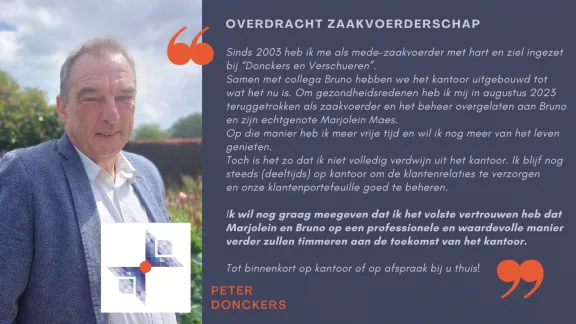 overdracht zaakvoerderschap